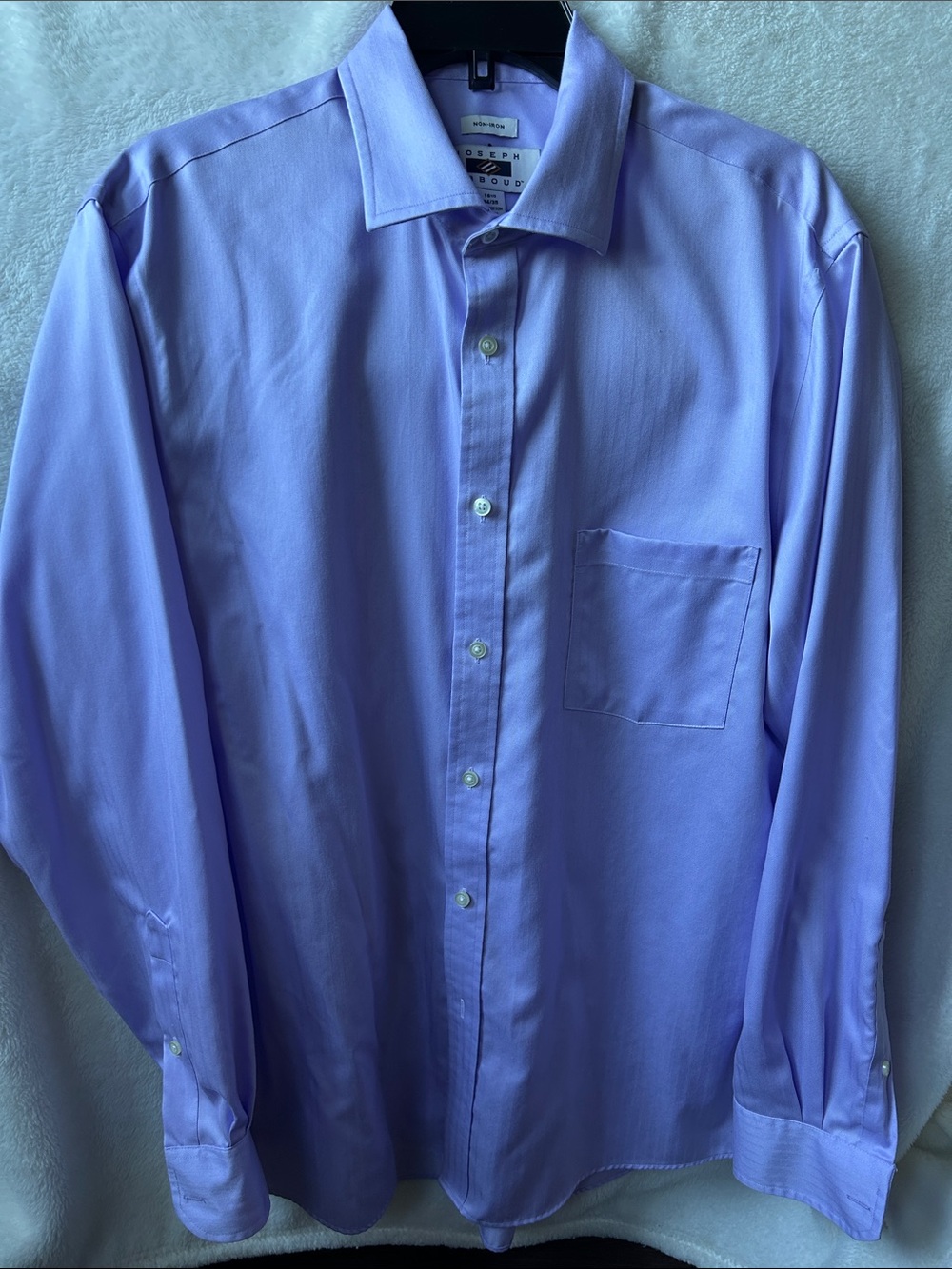 Joseph Abboud Men's Long Sleeve Dress Shirt – Lavender Purple, Size 16 1/2 34/35